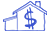Icon Image of house with a dollar sign on it